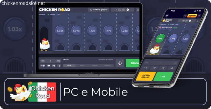Chicken Road funziona su PC e smartphone