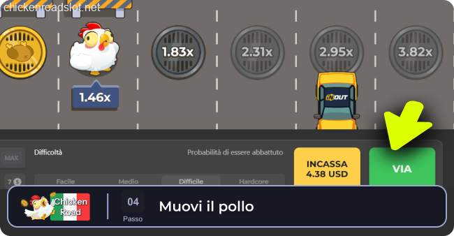 Chicken Road 2 movimento del pollo