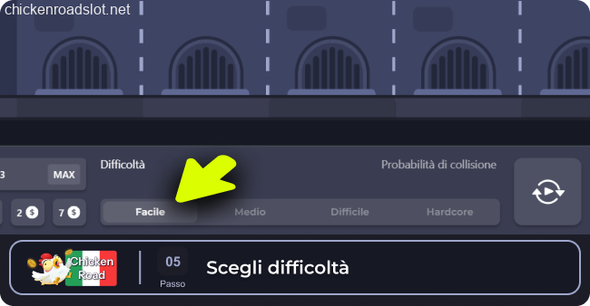 Chicken Road livelli difficoltà gioco
